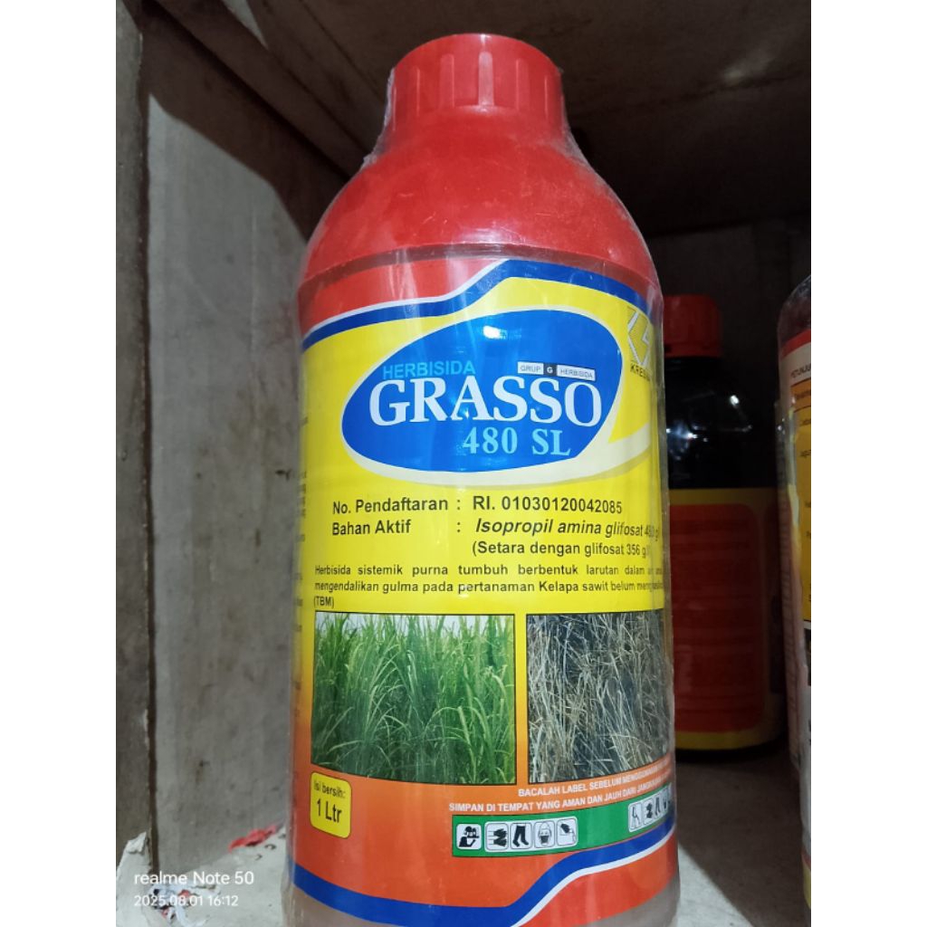 Grasso 480sl 1 Liter obat rumput liar herbisida glifosat seperti bablas