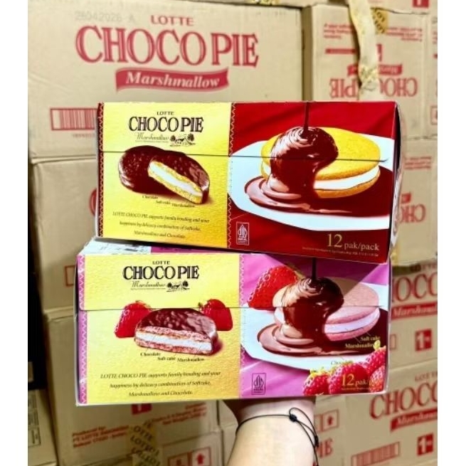 

Chocopie marshmellow 1box isi 6pcs