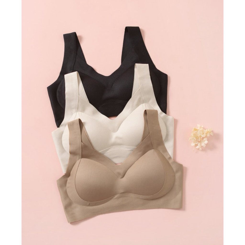 Felancy bra Seamless tali lebar tanpa kawat (071-4023B)