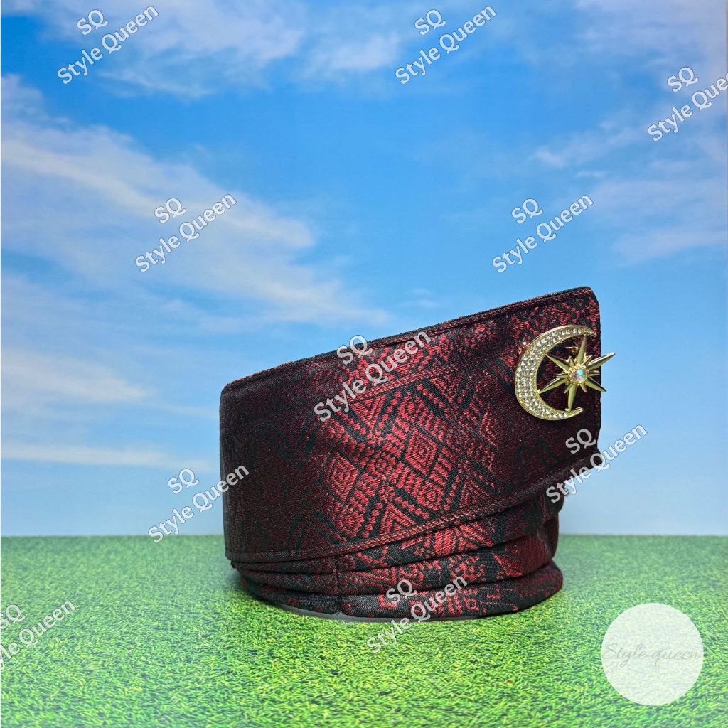 Tanjak Melayu Full Songket Model Khas Riau/ Tanjak Khas Melayu Motif Terbaru