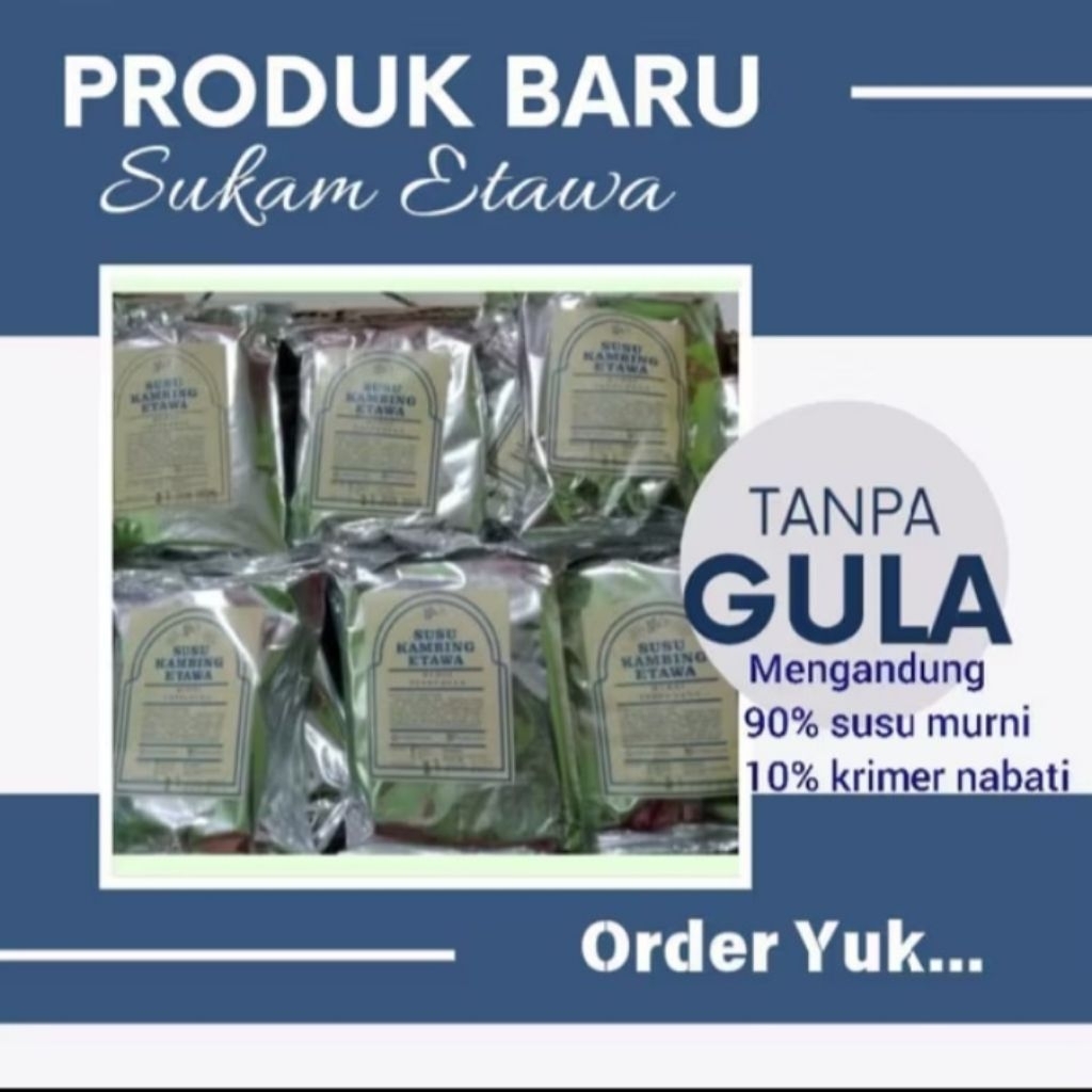 

[free GIFT] SUSU KAMBING ETAWA MURNI NA'S SKE TANPA GULA