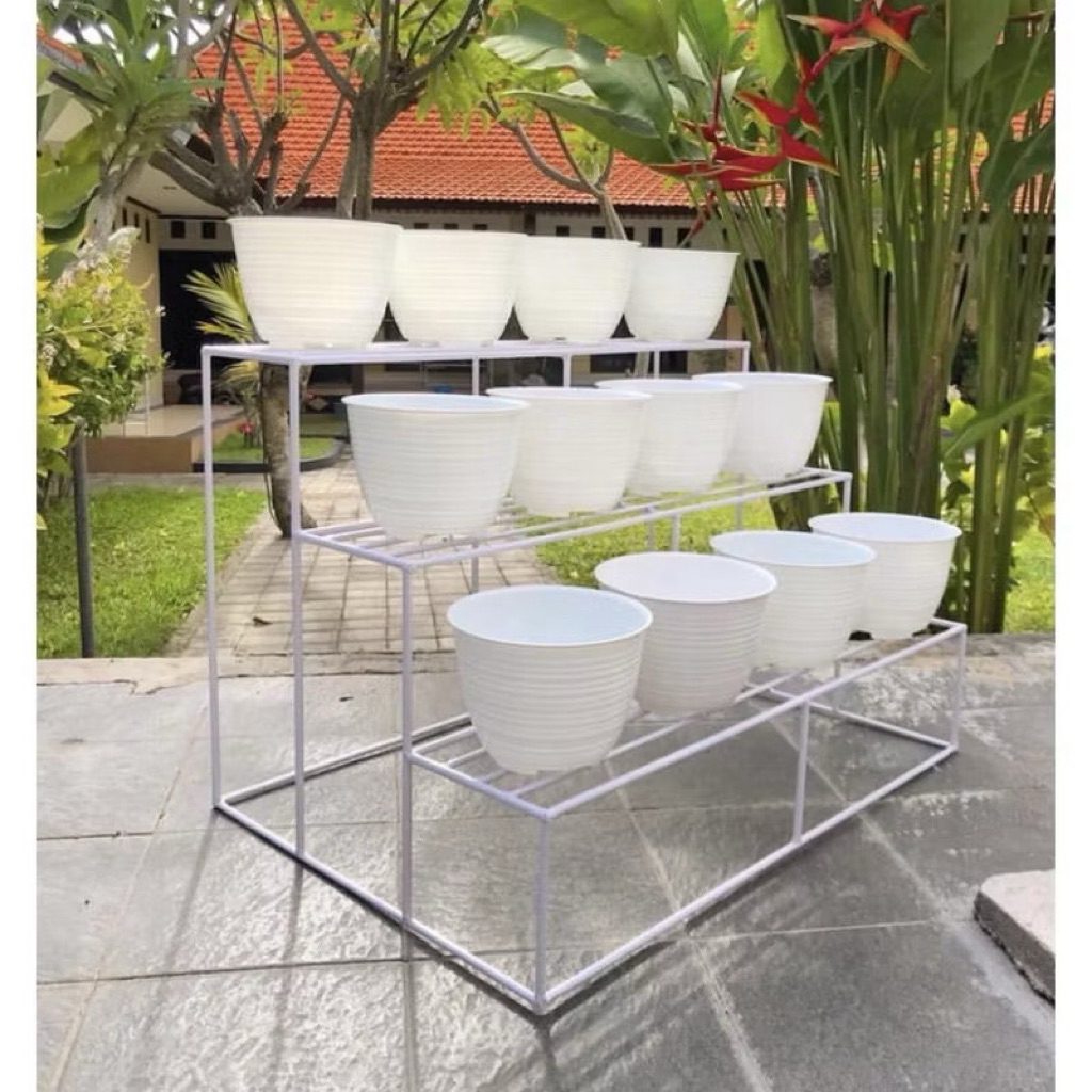 RAK BUNGA  / RAK BESI / RAK SUSUN 2/ STANDING POT BESI / POT BUNGA