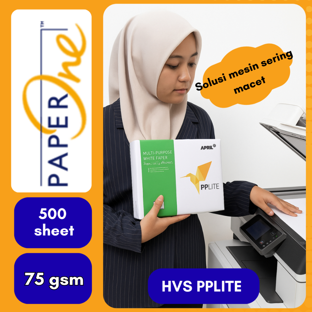 

Kertas Hvs April PPlite 75 Gsm A4, F4 Printin, fotocopy muraah