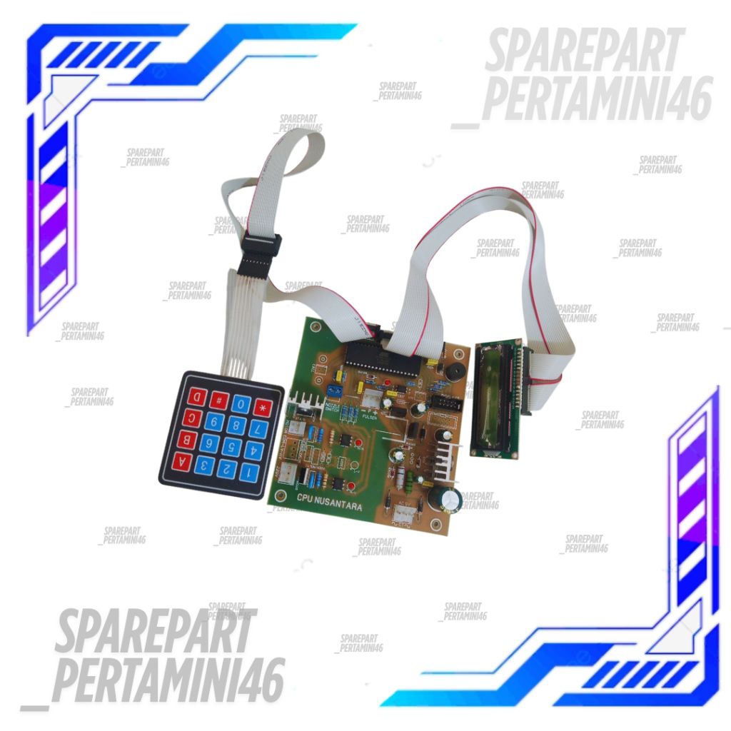 Cpu AC/DC Pertamini Set Kabel Sambungan Dan Keypad Tombol Pom Mini