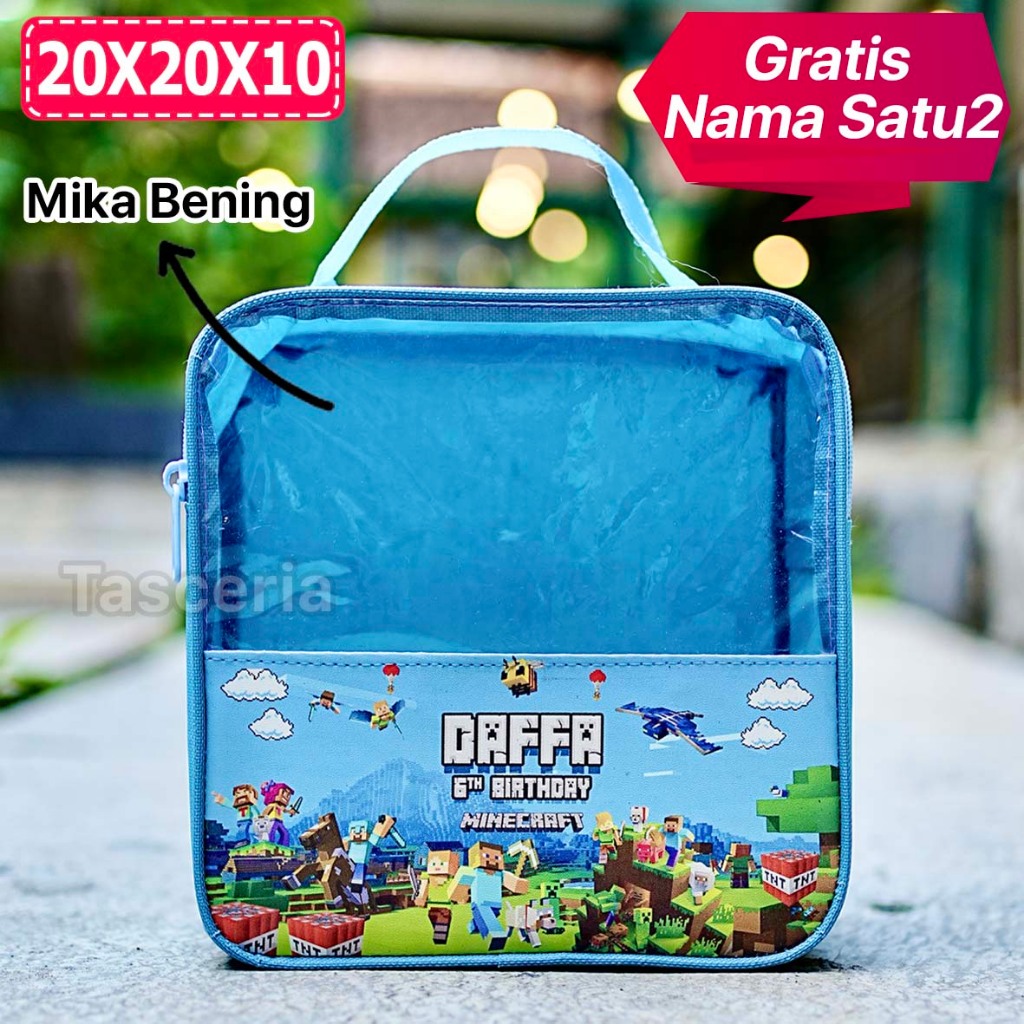 

Tas Bingkisan Ultah Anak Mika Minecraft