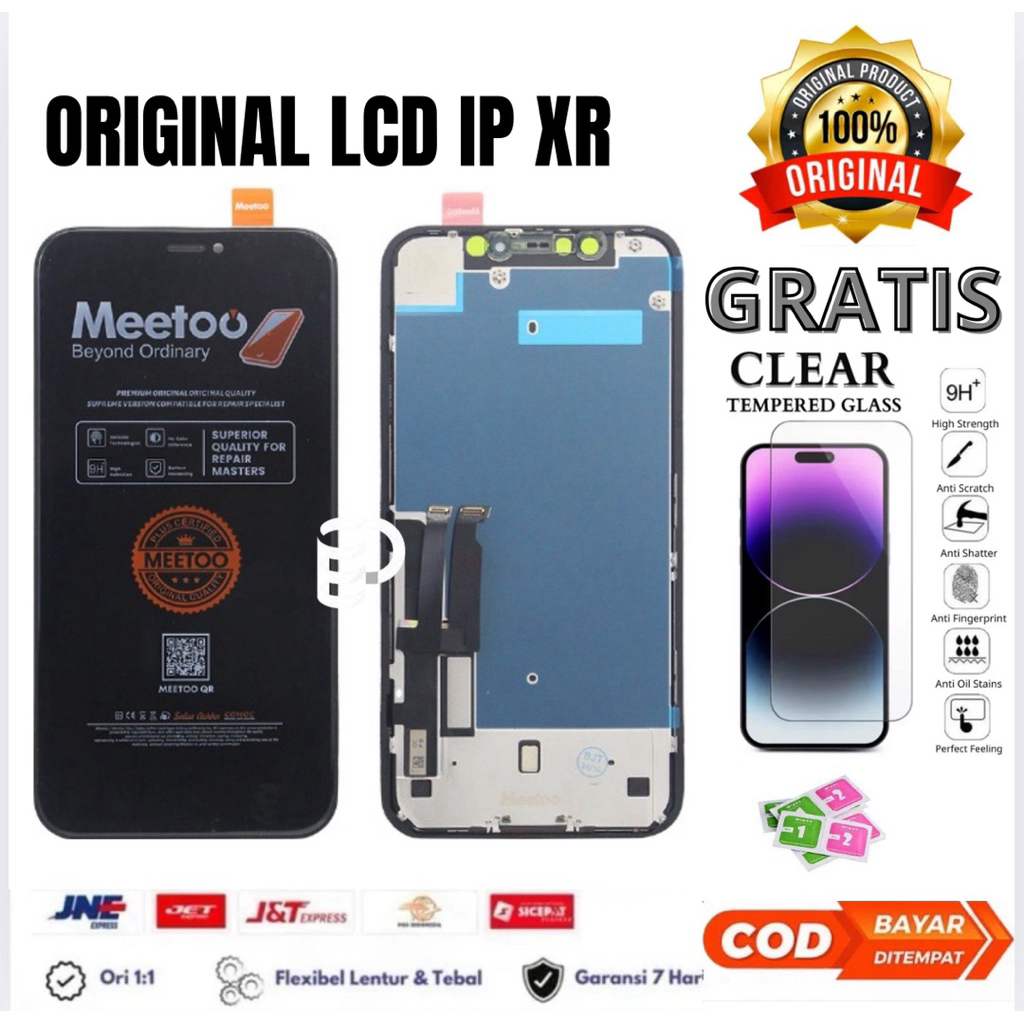 Lcd Original IP XR Fullset Touchscreen Gratis Tempered Glass / Lcd Original IP XR