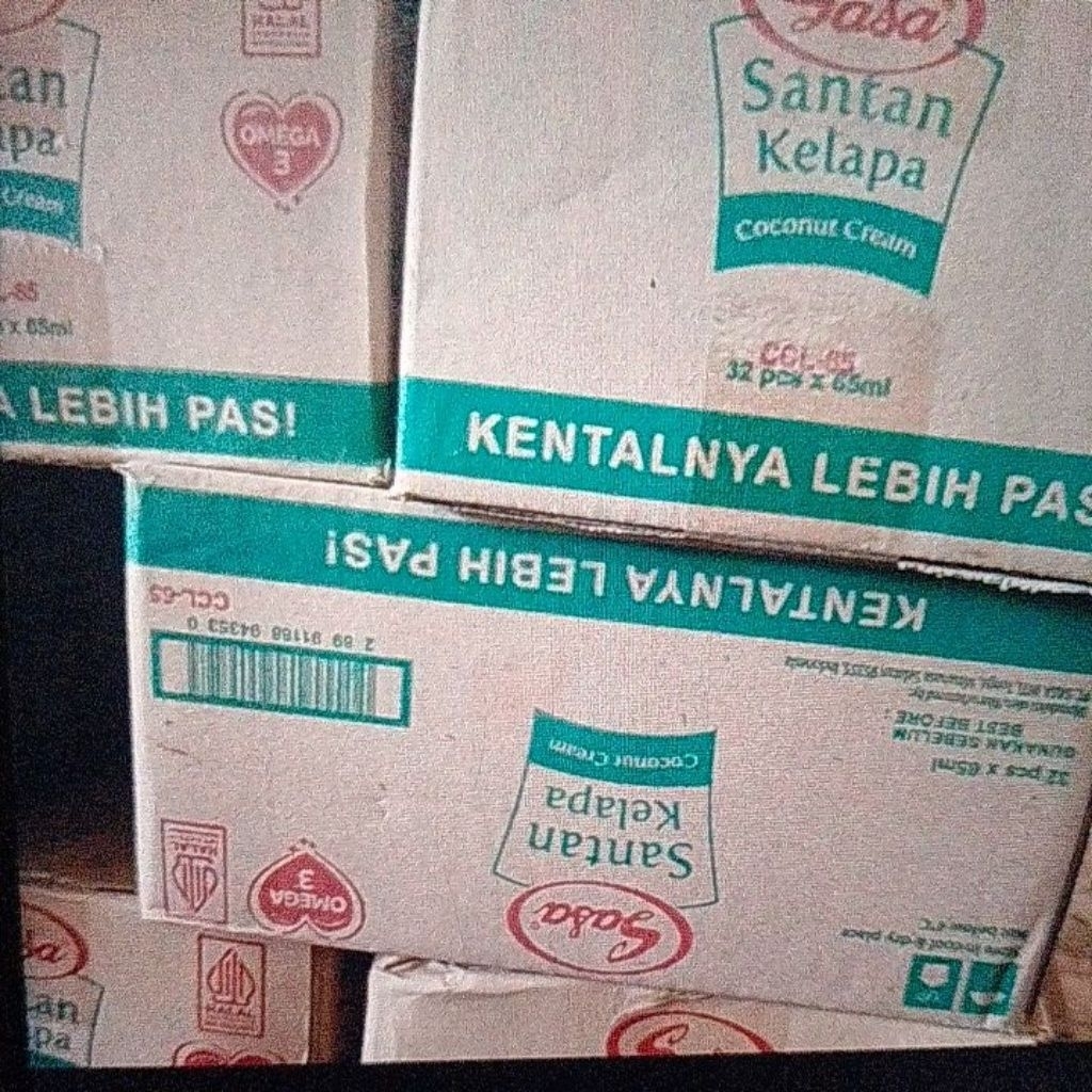 

Santan Sasa kerucut 65 ml satu karton