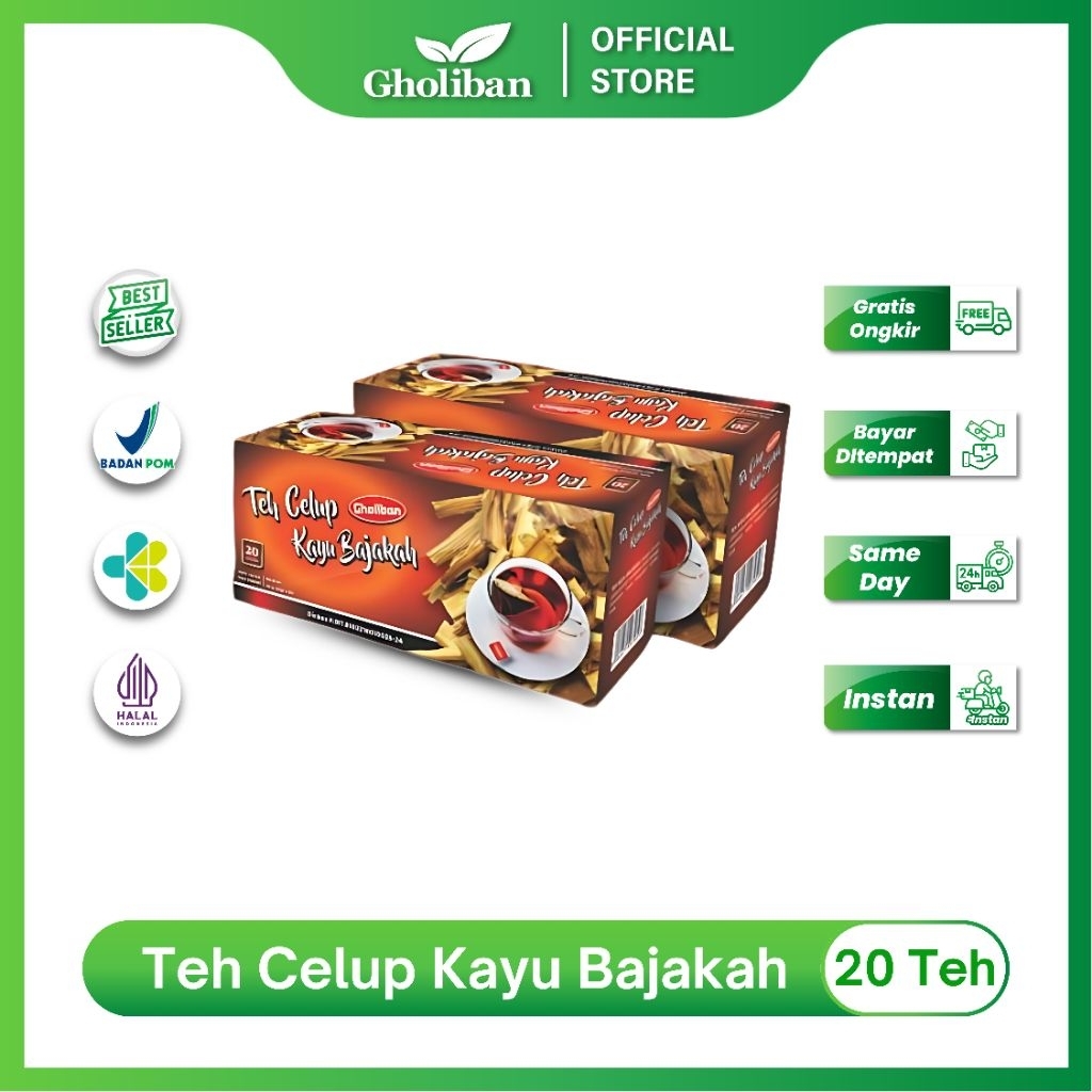 

Gholiban Teh Celup Kayu Bajakah 20 Teh Herbal Khas Kalimantan Penunjang Daya Tahan Tubuh & Antioksidan Alami