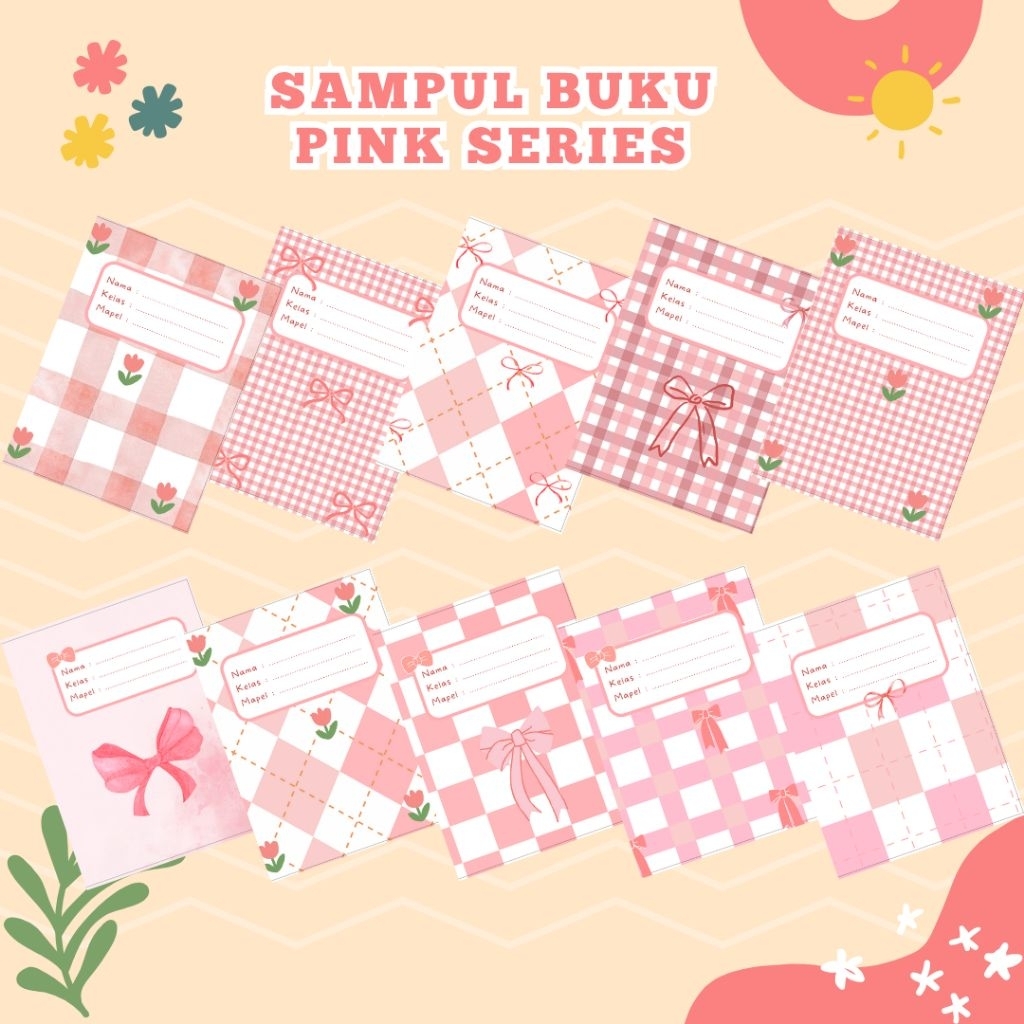 

Sampul Buku Pink Series Sidu Big Boss Campus Boxy BMB LKS Paket Sampul Buku