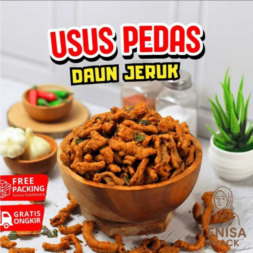 

1KG KERIPIK USUS PEDAS DAUN JERUK