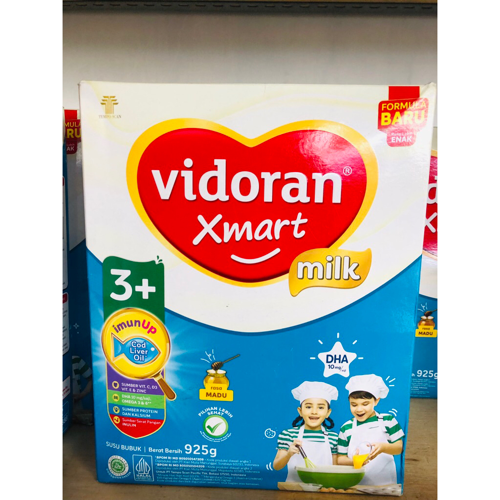 

SUSU VIDORAN XMART MILK 3+ MADU 925 gram
