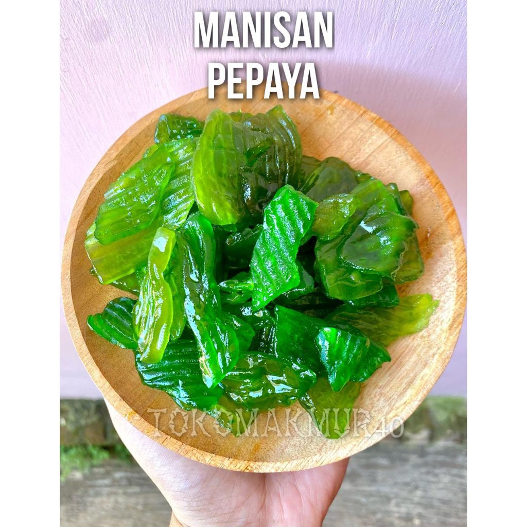 

manisan pepaya 500 gram sehat 100℅ buah dan gula asli. harga terbaik