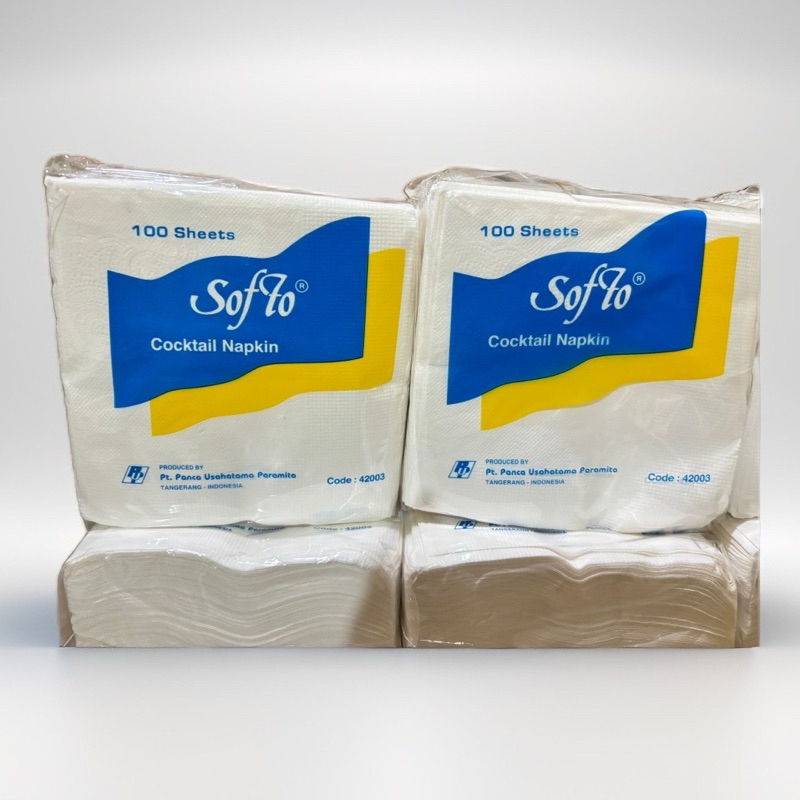 Tissue Softo Cocktail - Tissue Kue - Makanan - Tissue Napkin Cocktail - Satuan