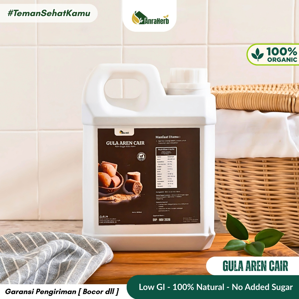 

AnraHerb Gula Aren Cair 1000ml Murni | untuk Kopi Masakan Minuman Harian Diet Sehat Keluarga