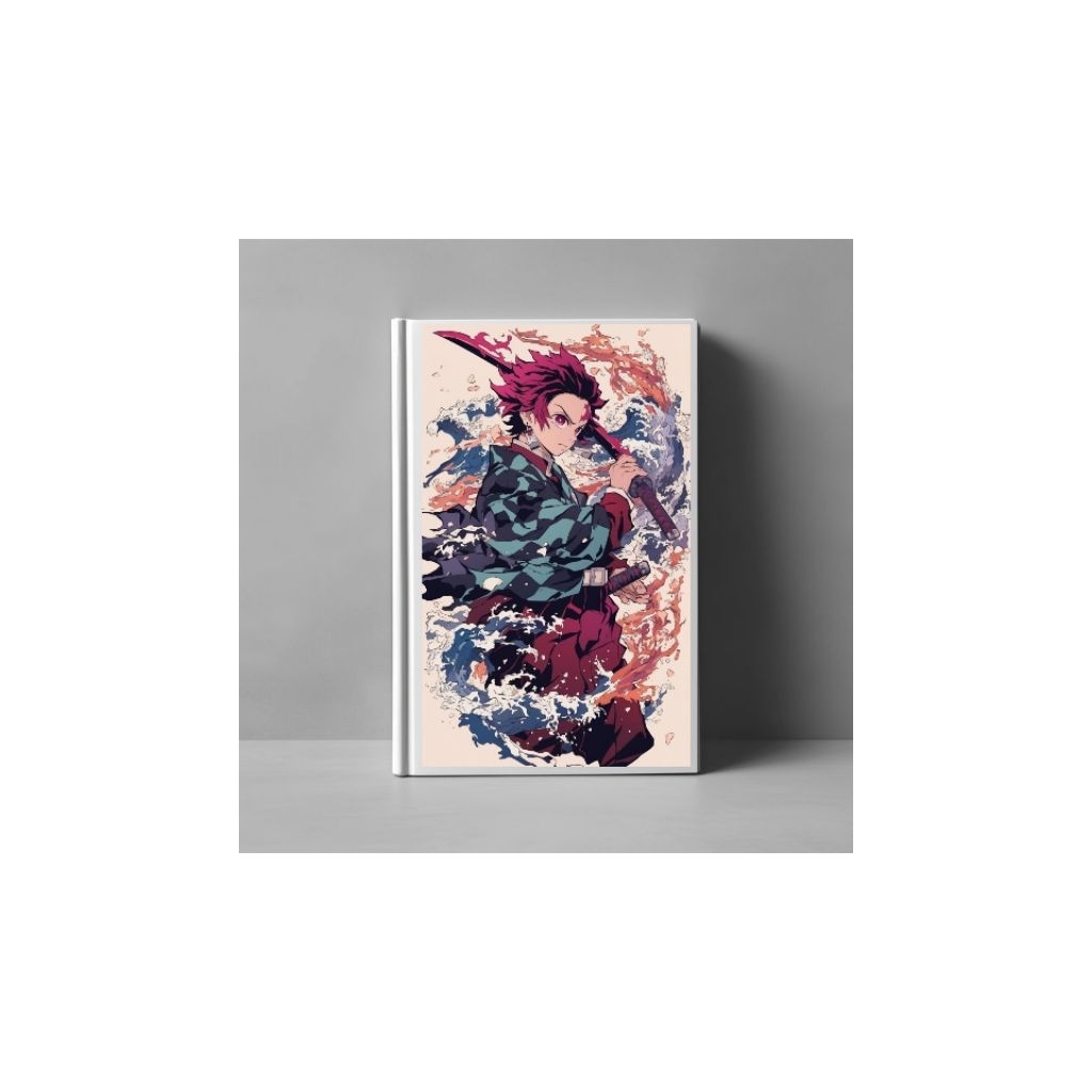 

Buku tulis custom KAMADO TANJIRO DEMON SLAYER 38 lembar kertas HVS 75 gsm jilid glossy