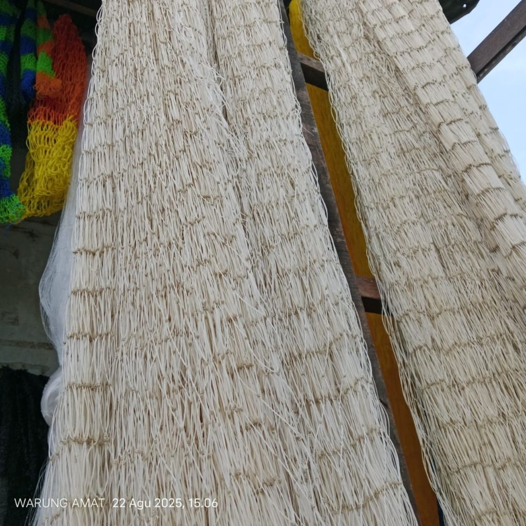 Jaring laut bekas untuk pagar ayam dan kebun 100 meter tinggi 1,7m, 2m, & 3,4m