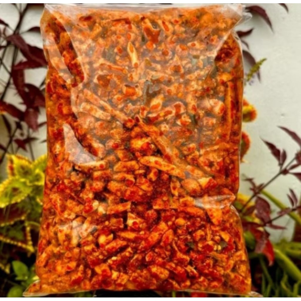 

Basreng pedas daun Jeruk Cemilan Makan ringan