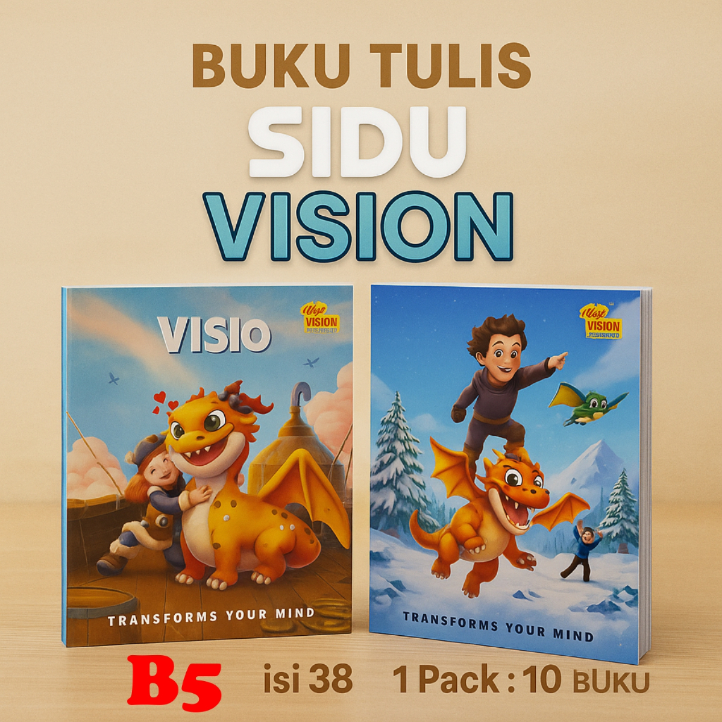 

Buku Tulis Sinar Dunia SIDU Isi 38 (SATUAN 1 PCS BUKU) B5 Big Boss Campus Vision Laki Laki Perempuan