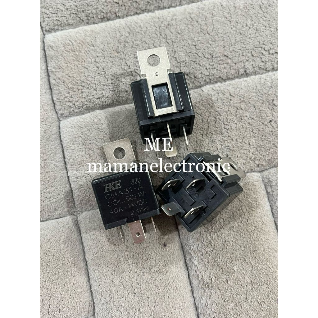 Relay Mobil 4 pin 24V 40A Relay Mobil 4 Kaki 24 Volt HKE