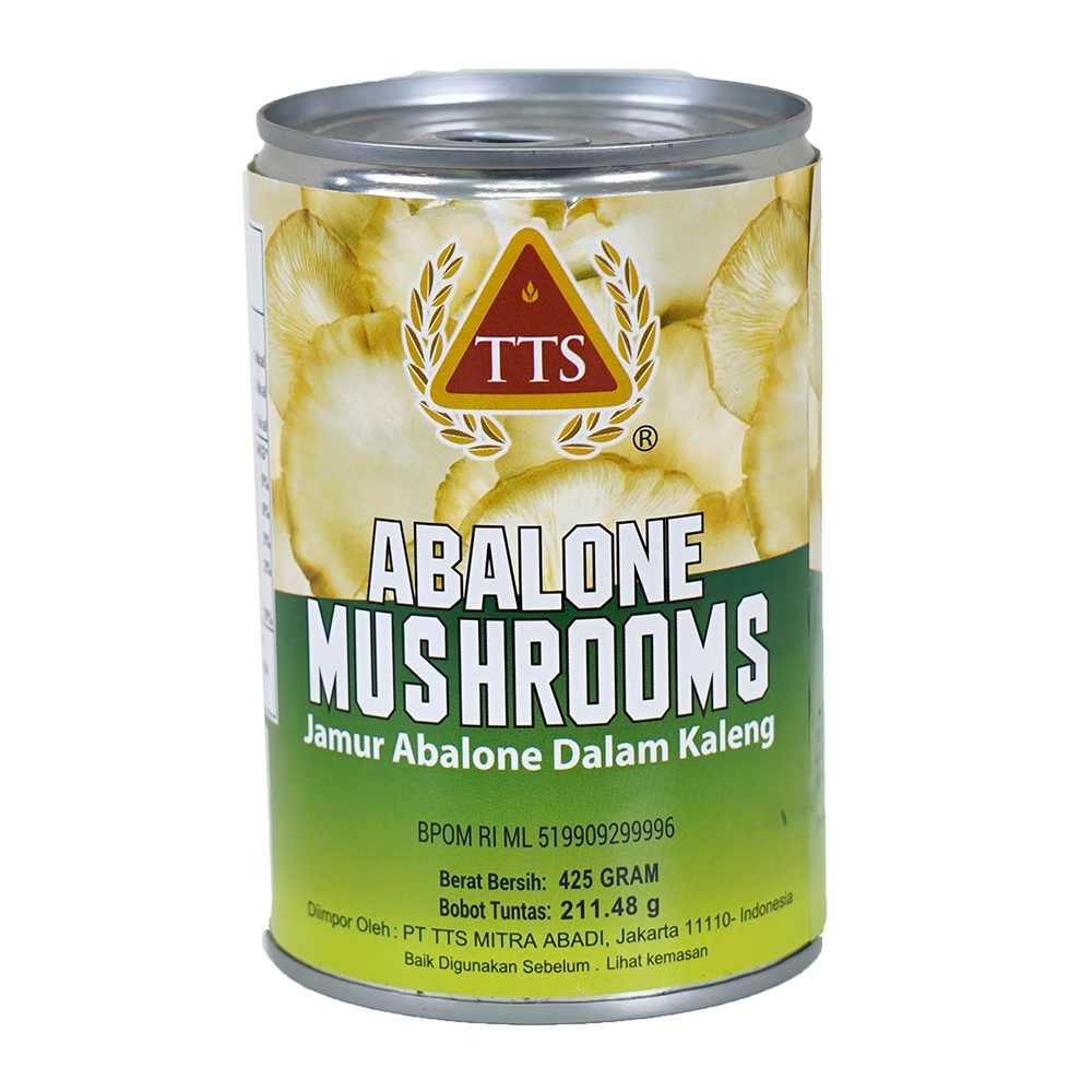 

TTS Abalone Mushrooms / Jamur Abalone Dalam Kaleng // 425gr