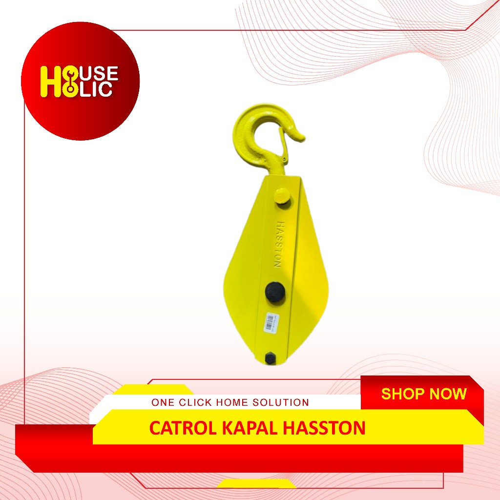 HASSTON 2190 Katrol Kapal / Katrol Kapal / Kerekan Kapal Engkel / Pulley Block 3 4 5 Inci