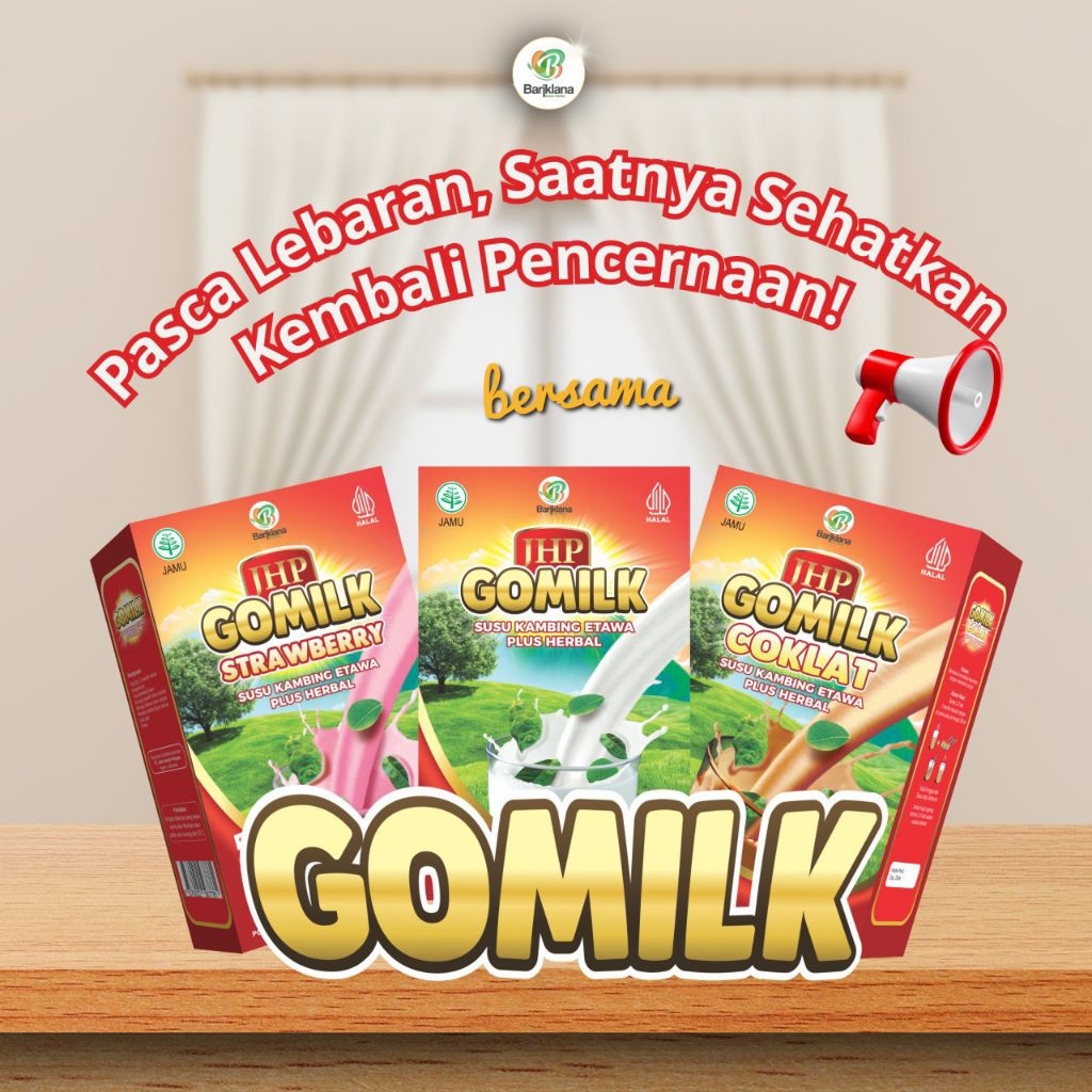 

(FREE HADIAH) Gomilk susu kambing etawa plus herbal 200gr