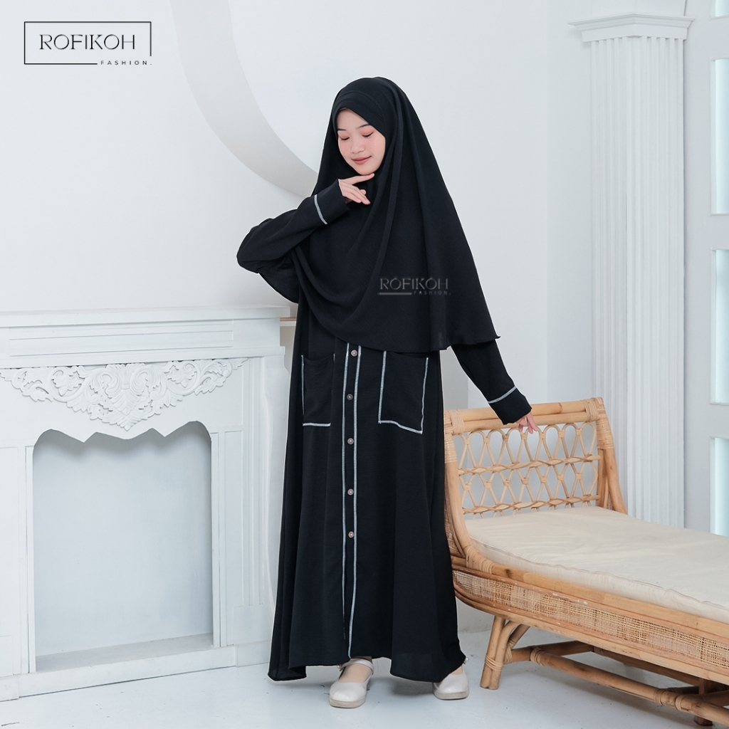 Busana Muslim Gamis Anak Perempuan Remaja Kekinian Murah Syari Kids 11 12 13 14 15 16 17 tahun umur 