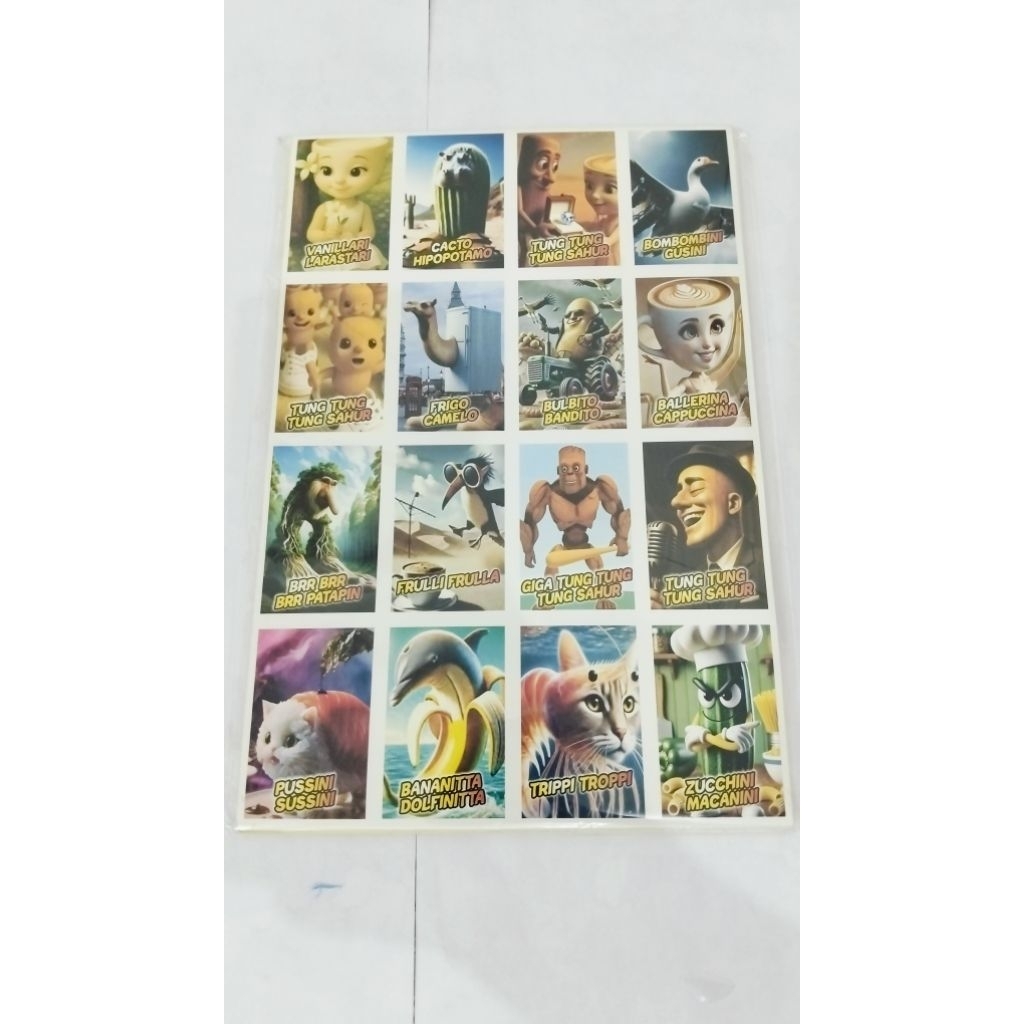 

Sticker tung tung sahur isi Lembar