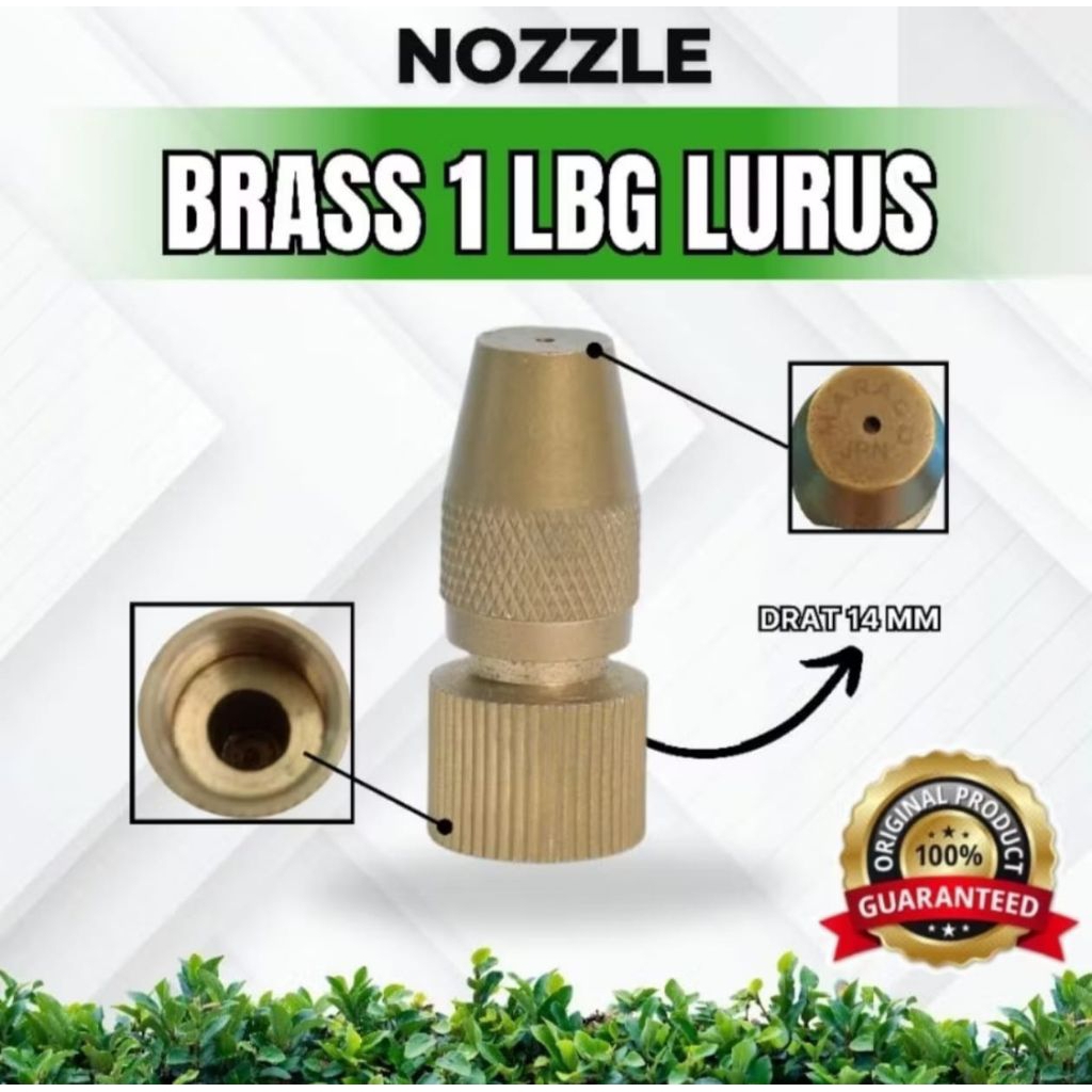 Nosel / Nozzle / Nozel Mesin Semprot Elektrik Mesin Sprayer TU26 1 Lubang Kuningan