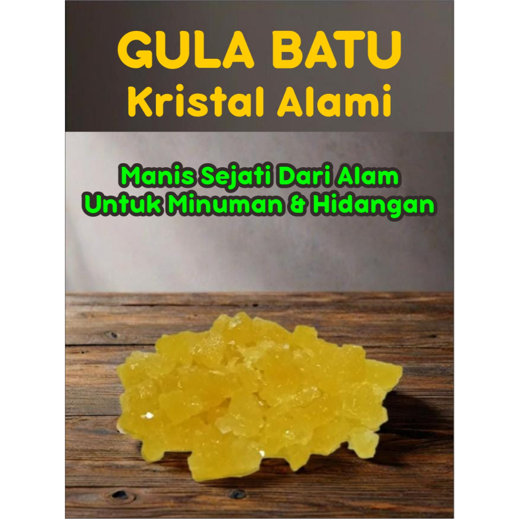 

Gula Batu Kristal 200gr – Pemanis Alami Tradisional