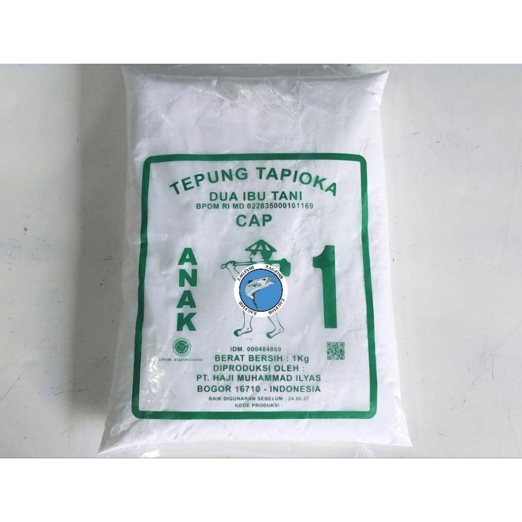 

TEPUNG TAPIOKA DUA IBU TANI CAP ANAK SATU KEMASAN 1 KG..