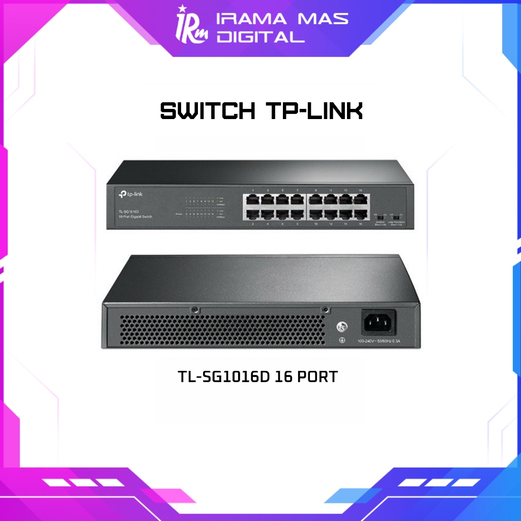 SWITCH TP-LINK - TL-SG1016D 16 PORT