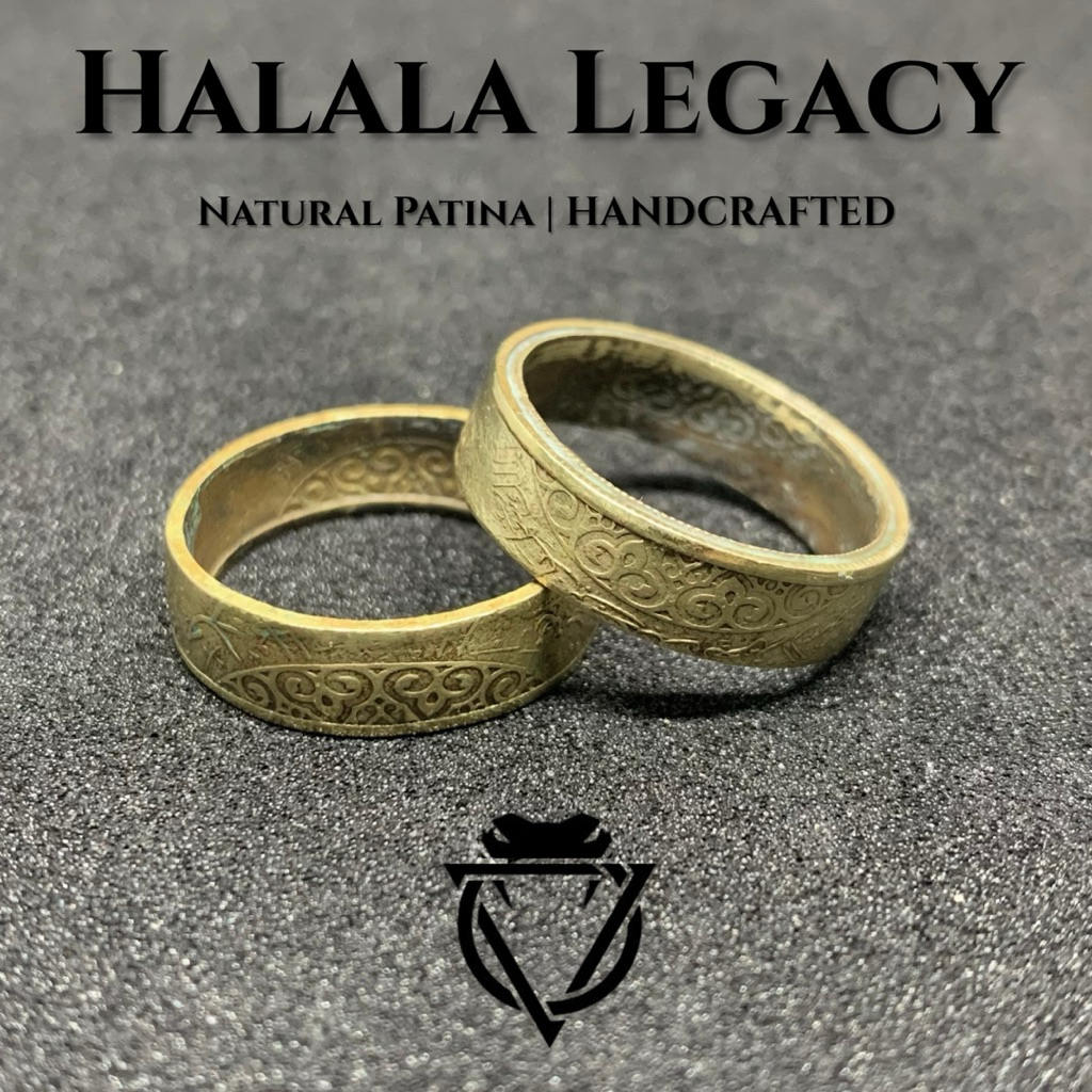 Cincin Koin 50 Halalas Arab Natural Patina - Cincin Koin Kuno | ViceRings