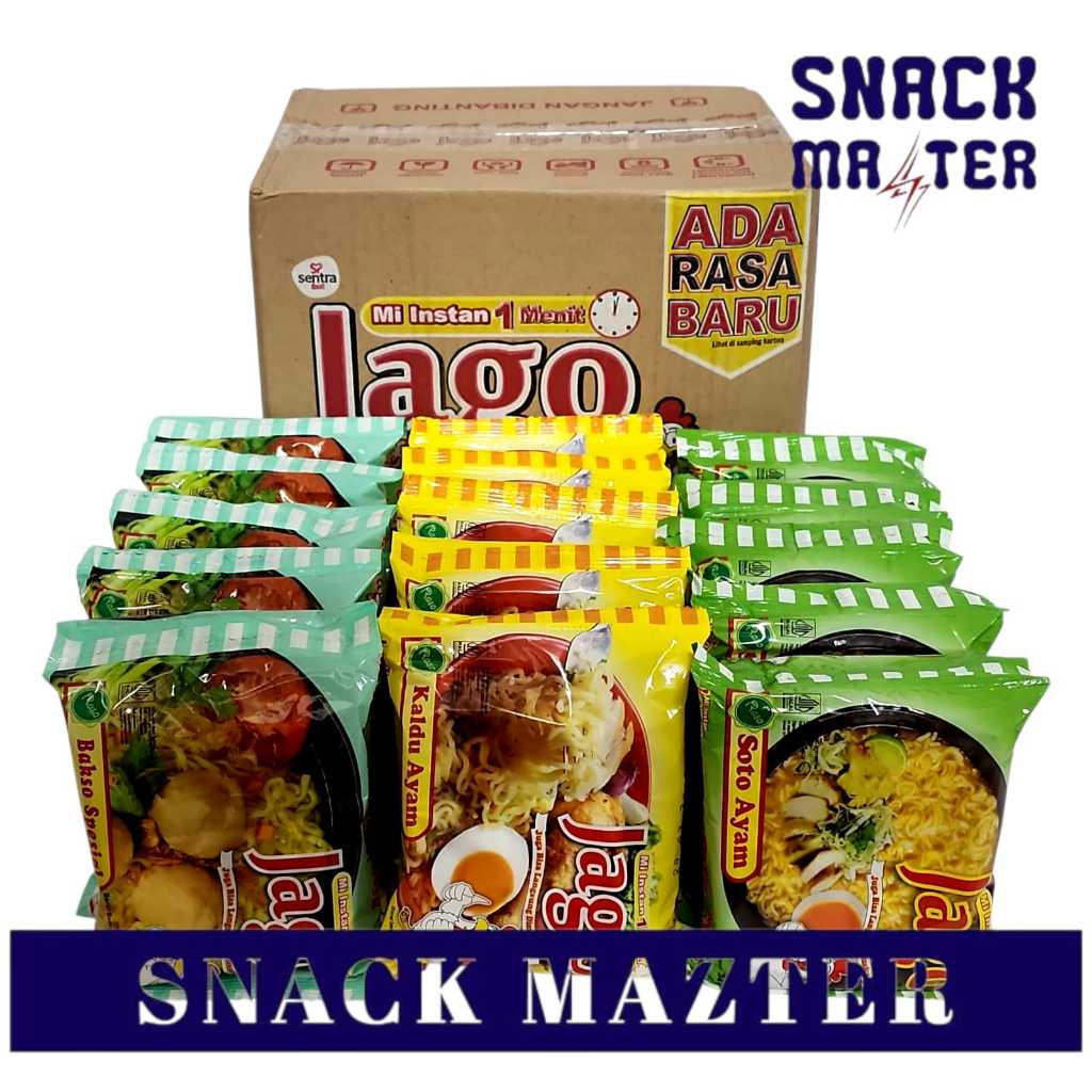 

Mie Instan Jago KARTON- ISI 4 Renceng (10 bks x 34 GR)