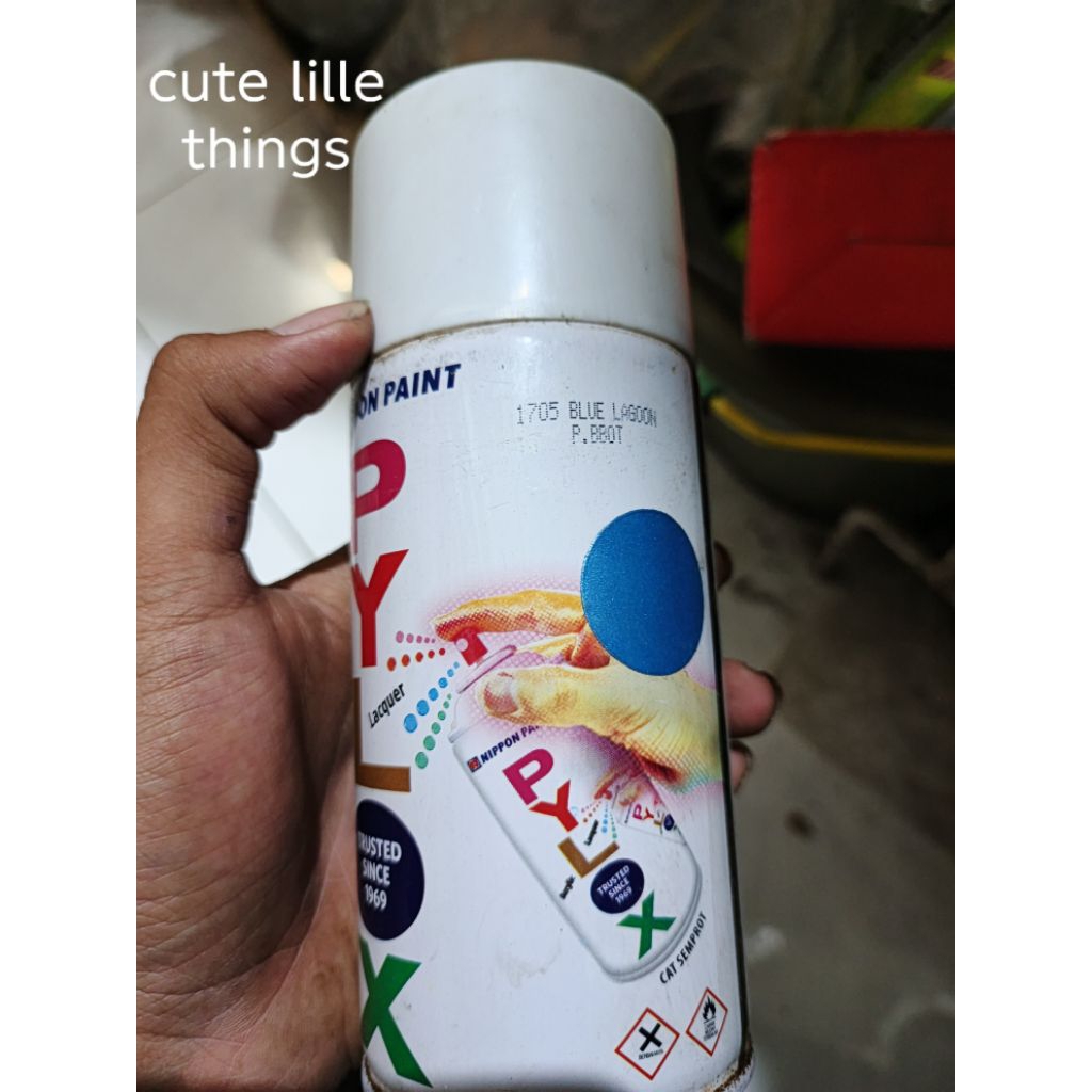 pylox pilox METALLIC COLOURS METALIC COLOURS cat semprot nippon paint 1705 blue lagoon perpandjan wa