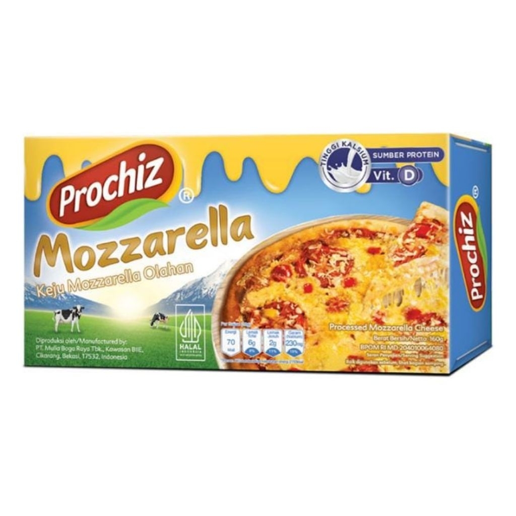 

Prochiz Mozzarella Keju Olahan Box 160 g