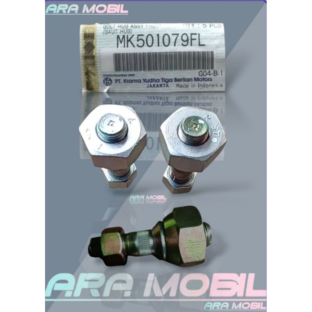 BOLT HUB WHEEL FR FRONT Baut roda depa ASLI ORIGINAL MITSUBISHI PS125 PS CANTER TURBO INTERCOOLER