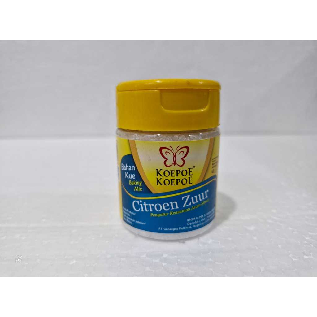 

Kupu2 Kupu Kupu Citroen Zuur 65g / Citric Acid / Asam Sitrat Merk Koepoe