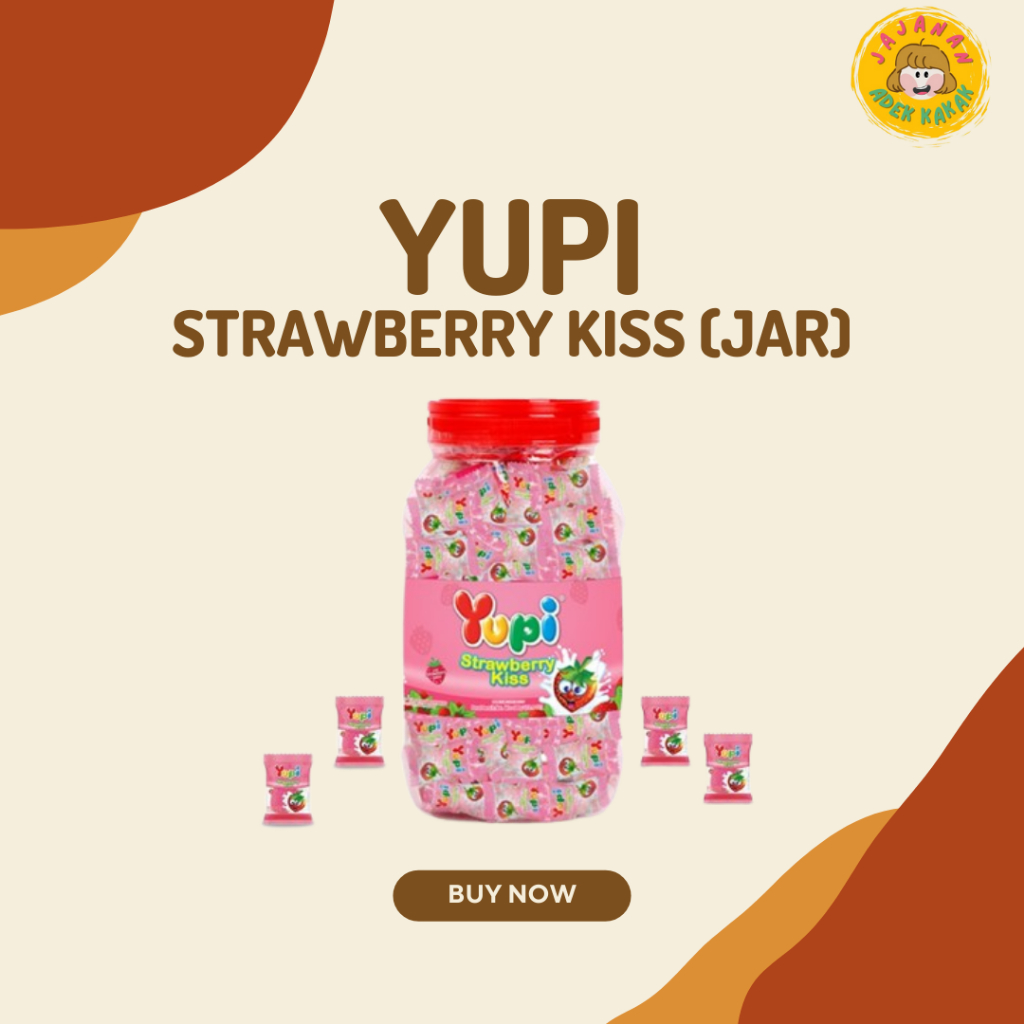 

Yupi Strawberry Kiss Toples 6 Toples x 120+ Pcs (1 Dus)