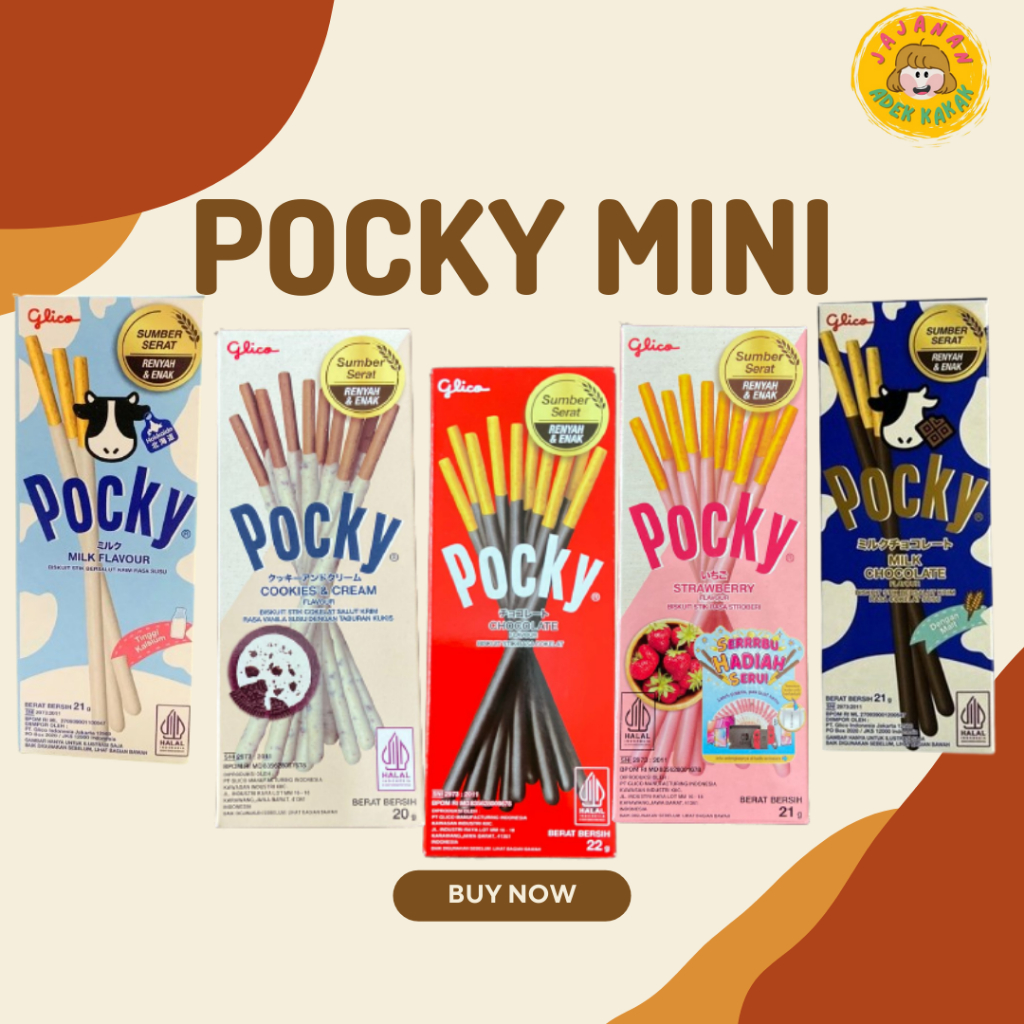 

Pocky Half Size Mini (1 Pack Isi 10 Box)