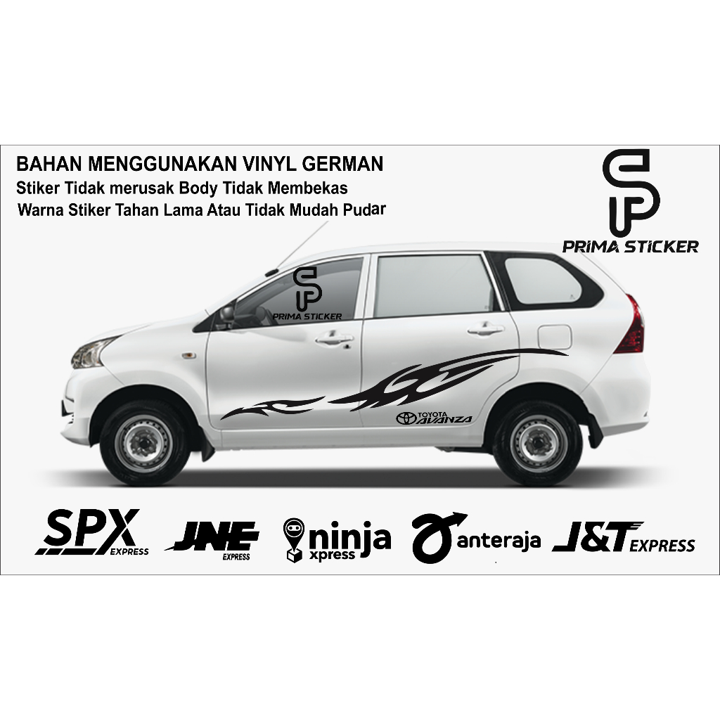 sticker avanza cutting sticker list mobil toyota avanza
