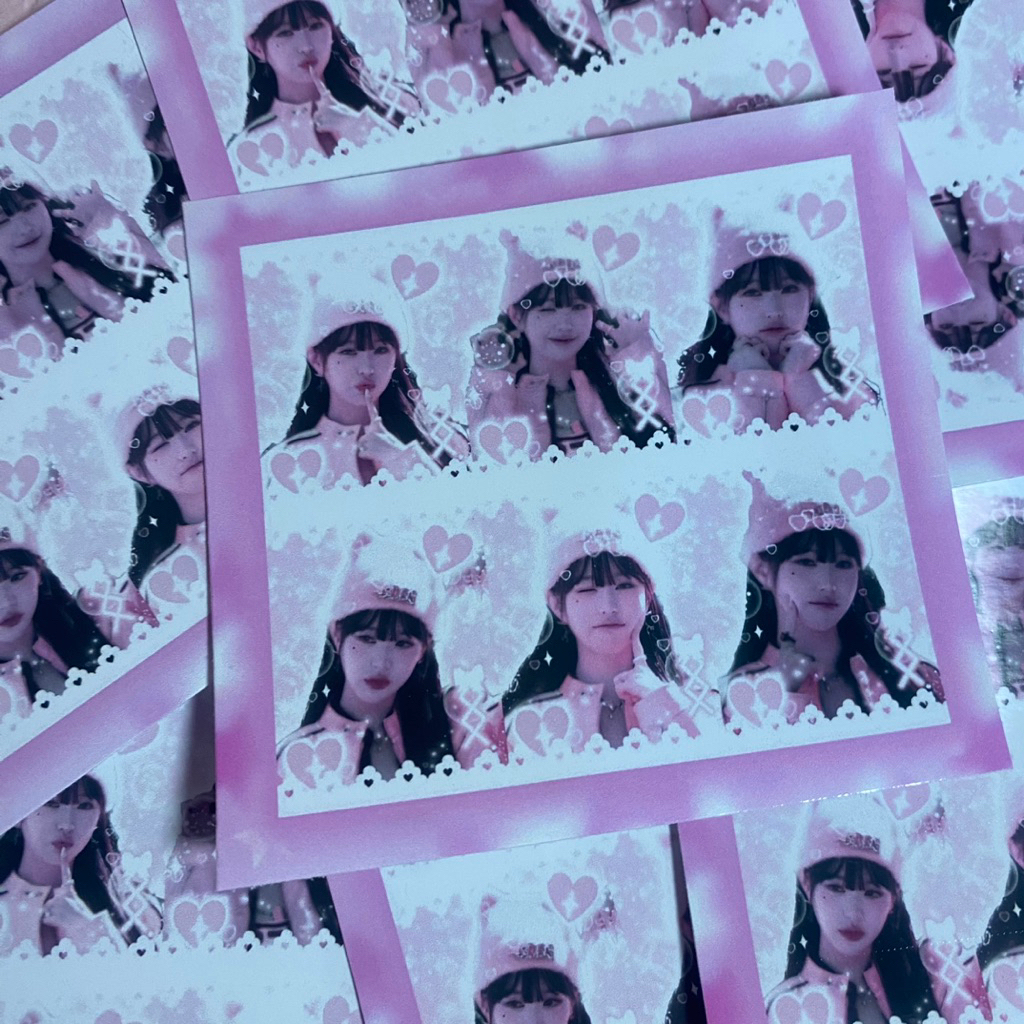 

PINK STIKER ALA SELLKOR WONYOUNG GLOSSY ISI 8 [READ DESK]