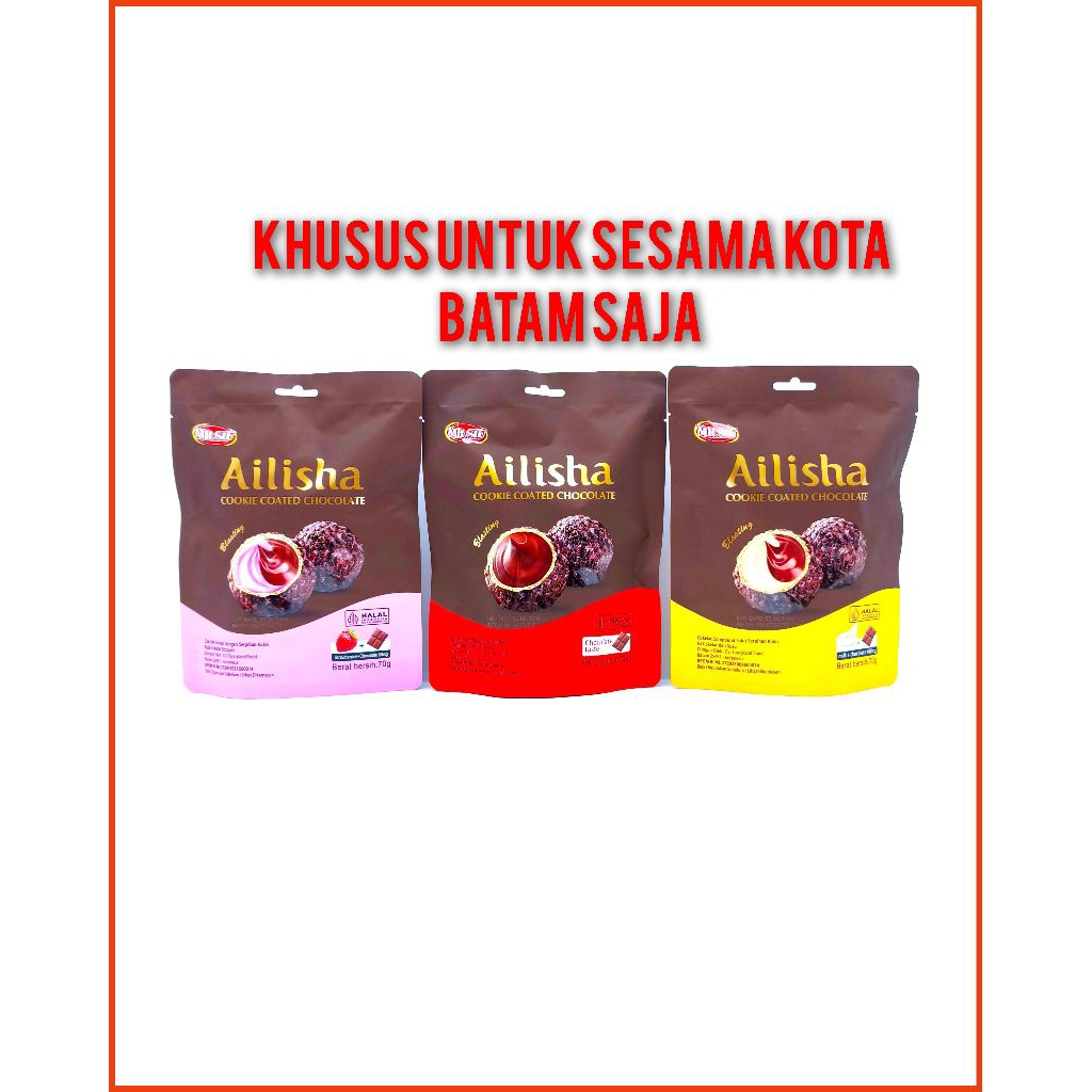 

MR. SIF Ailisha Cookie Coated Chocolate 70 gram