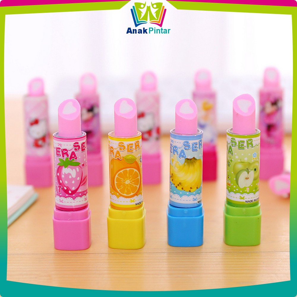 

EC Penghapus Pensil Model Lipstik Karakter Buah Random / Eraser Buah Warna Warni Lucu / Penghapus Pensil Eraser Fruits Import Anak Pintar A70