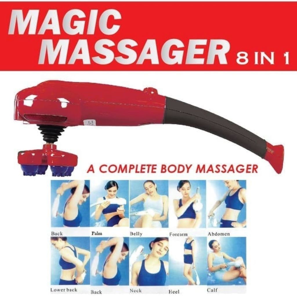 Alat Pijat Hand Massager /mms 8in1/magic massager 8mata/Pijat Elektrik Infrared/Pijat Blueidea 8in1/