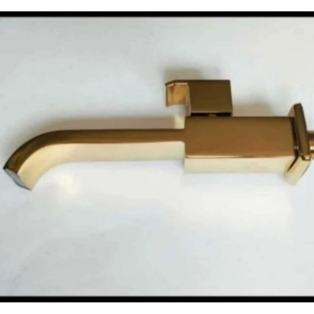 kran wastafel tembok gold/keran tembok spout gold emas