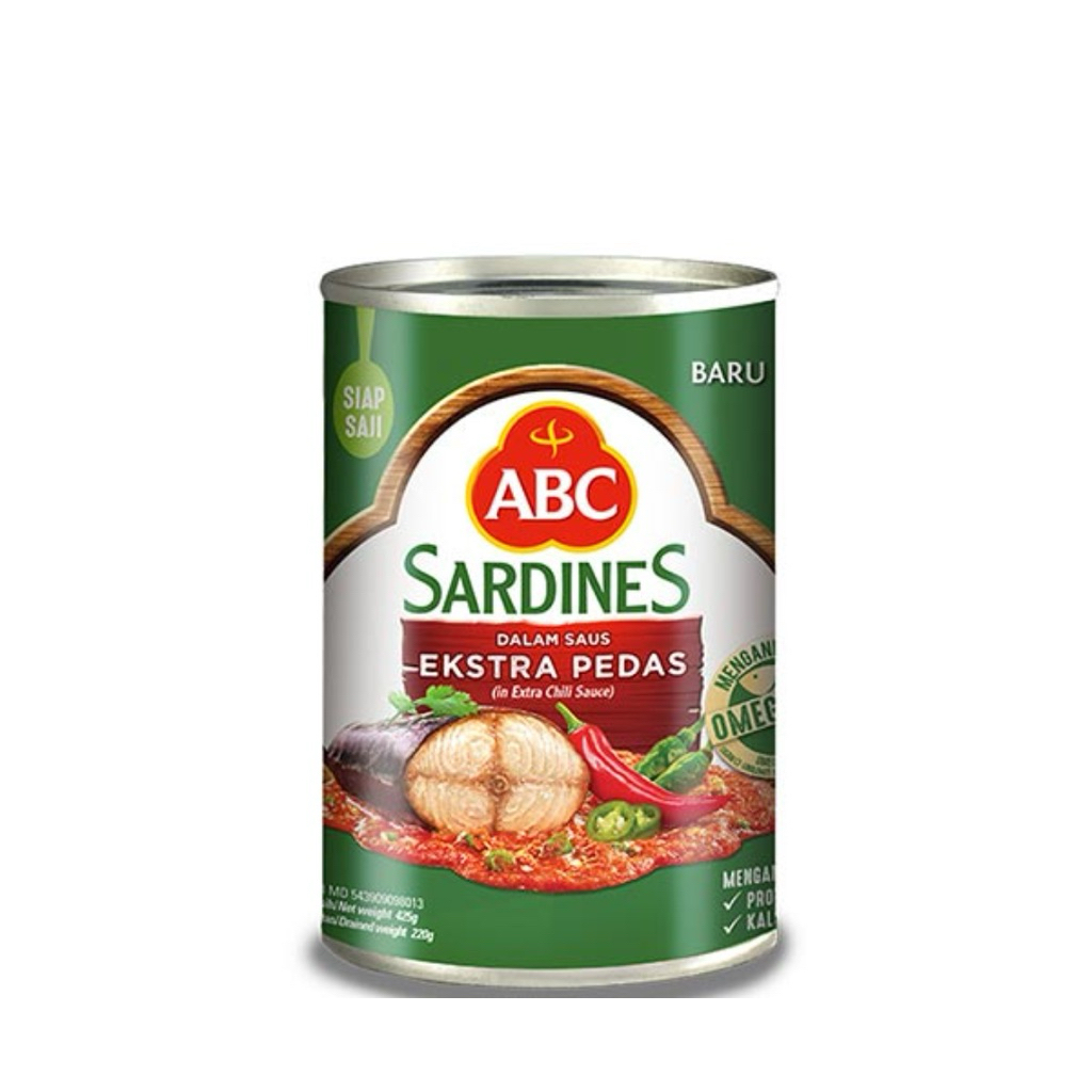 

ABC Sardines Extra Pedas 155gr