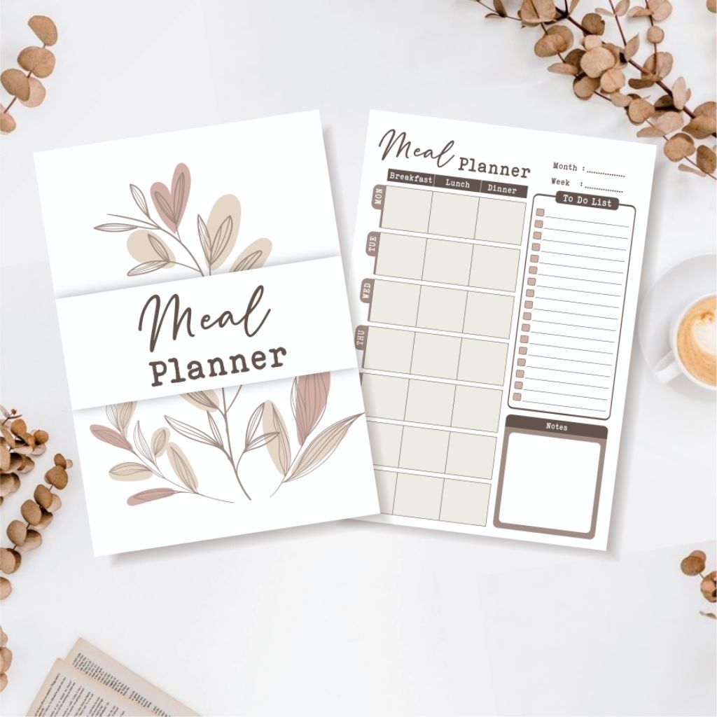 

Meal planner Isi binder A5 ring 20 Meal Planner mencatat jadwal masak refill binder