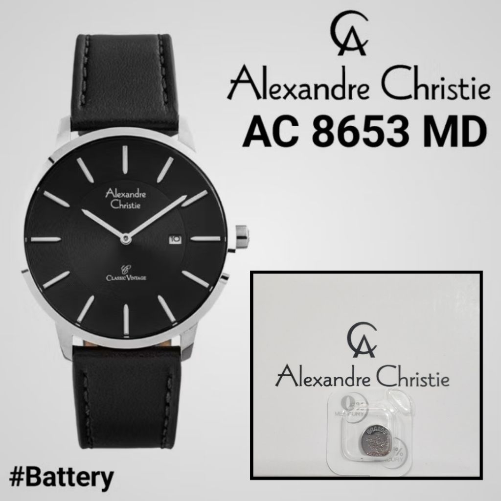 Baterai jam tangan alexandre christie ac 8653 md & ac 8653 ld