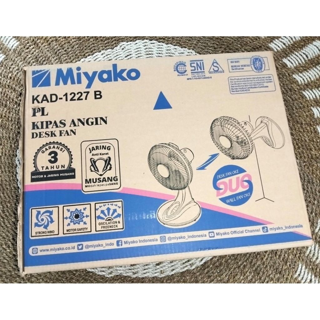 kipas angin miyako 1227B